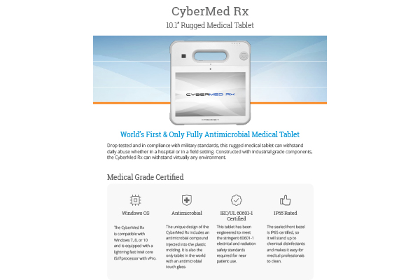 CyberMed Rx Medical Tablet